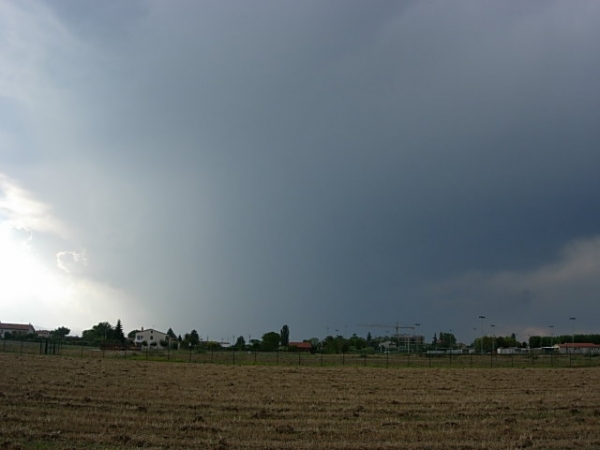 Cumulonembo grandinigeno verso Perugia